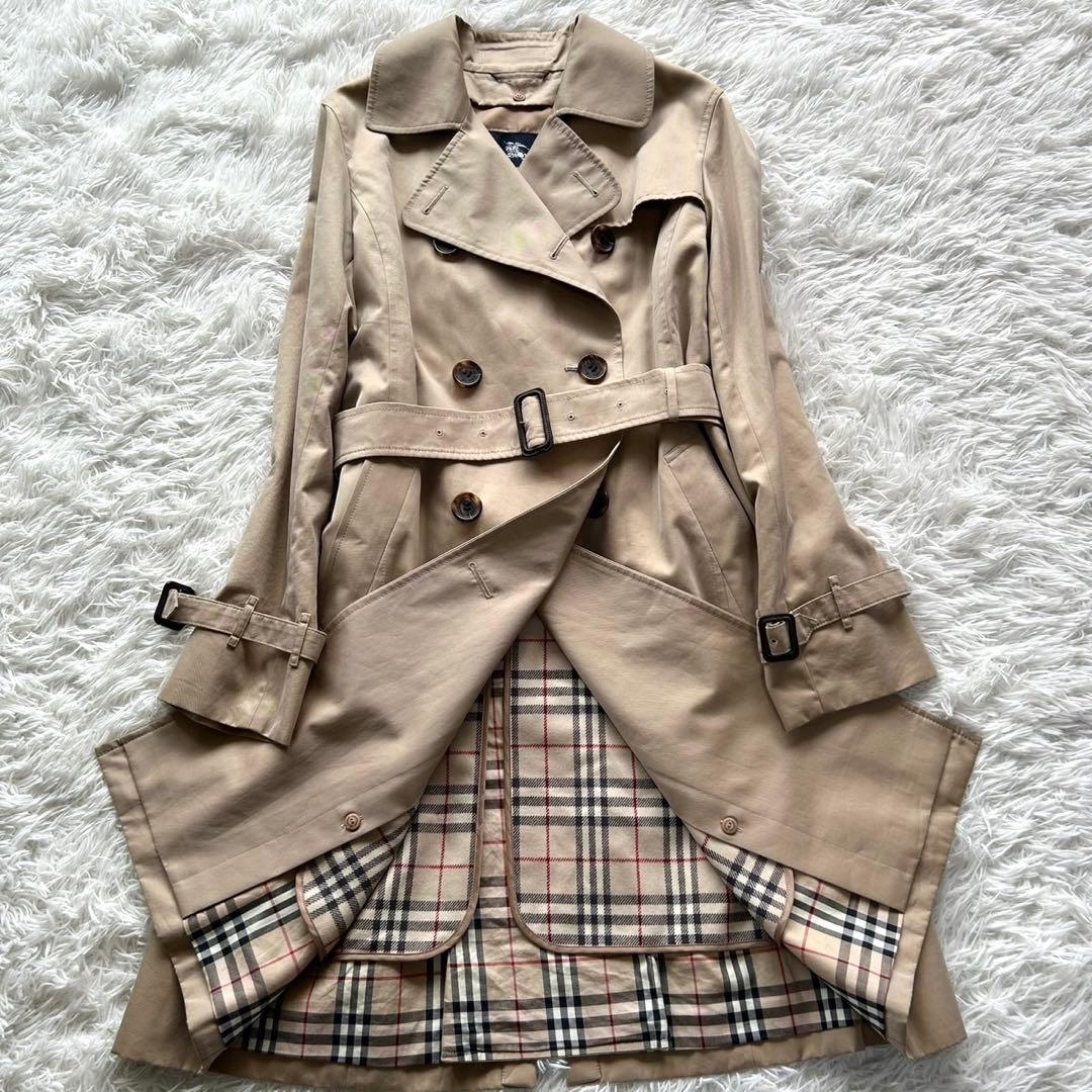 【美品】バーバリーロンドン　トレンチコート　ロング　ライナー付き　ベージュ　L