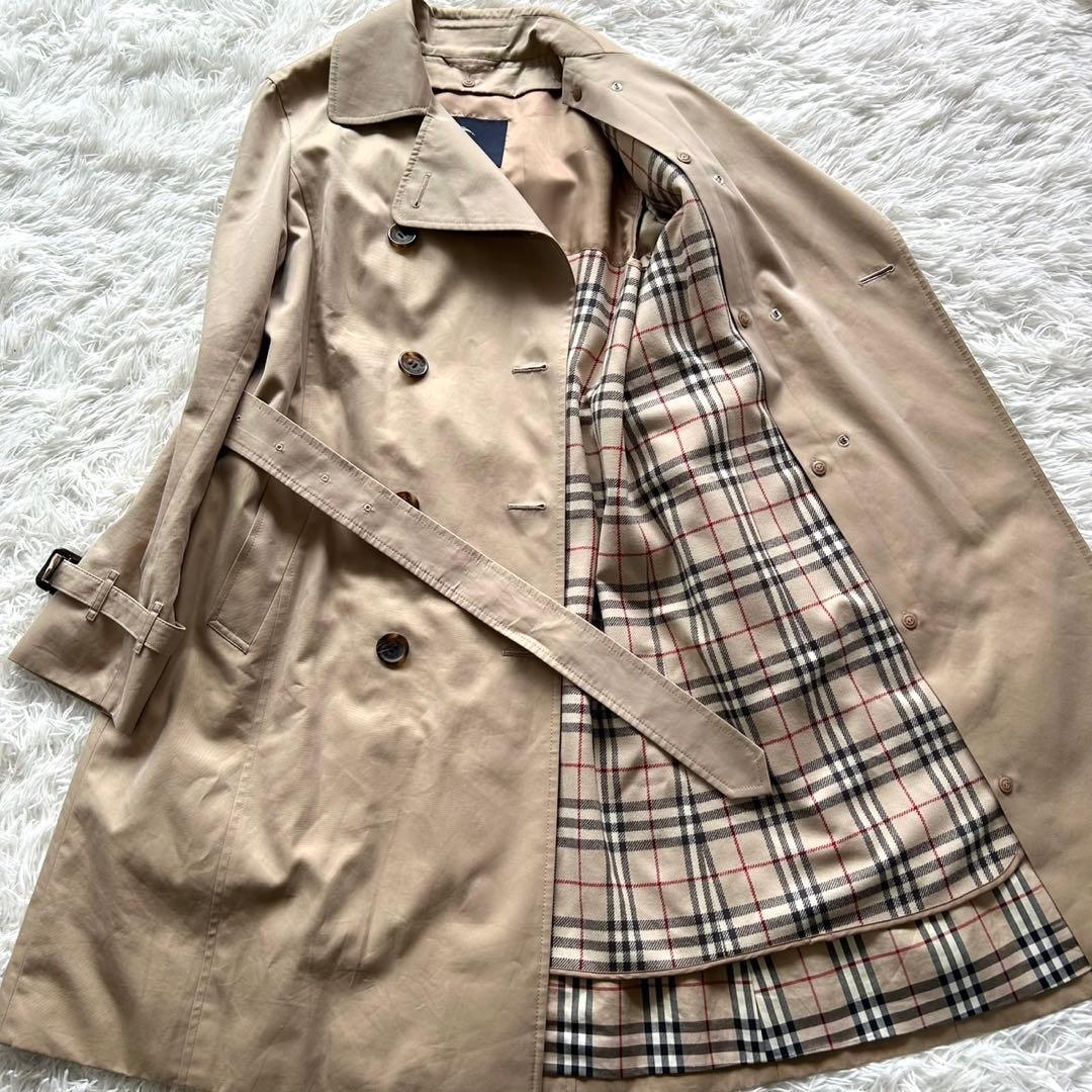 【美品】バーバリーロンドン　トレンチコート　ロング　ライナー付き　ベージュ　L