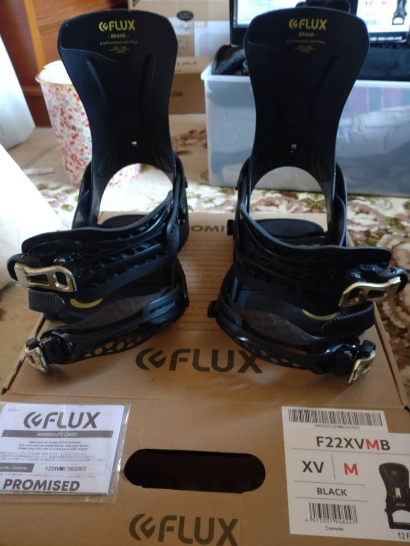 【美品】FLUX XV M ブラック スノーボードビンディング