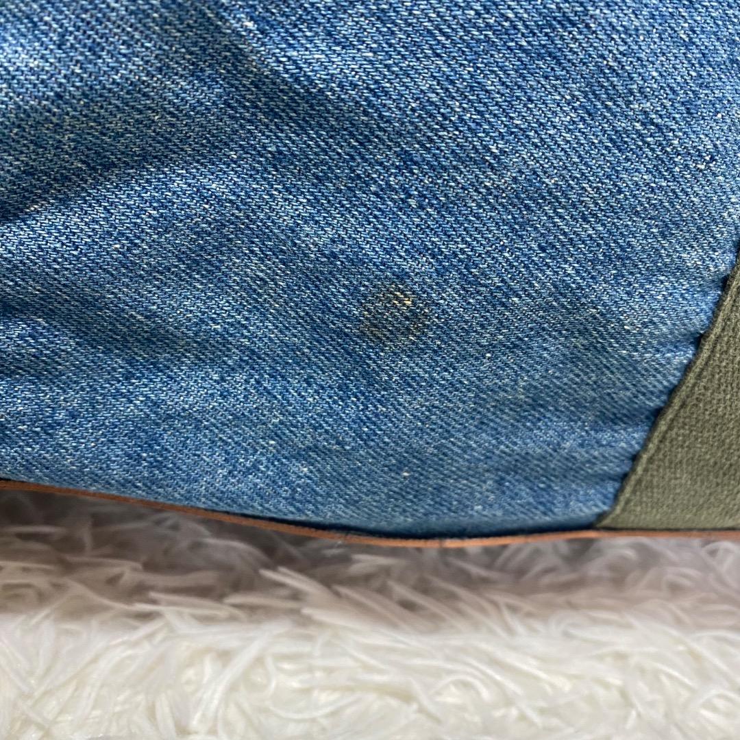 【希少】80s ビンテージエルエルビーン　デニム×レザー　ボストンバッグ