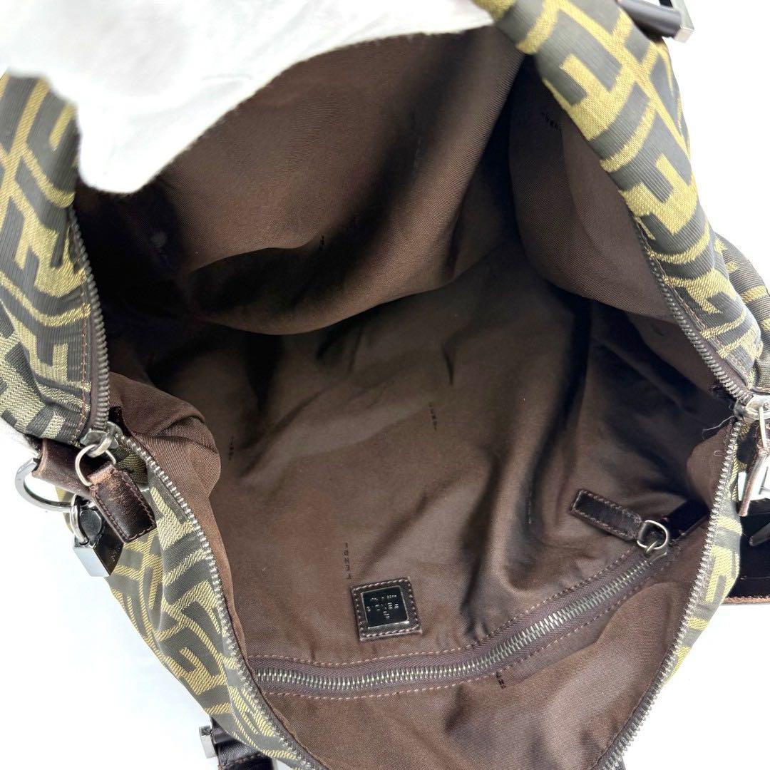 フェンディ ズッカ ボストンバッグ ショルダーバッグ バッグ　キャンバス 総柄