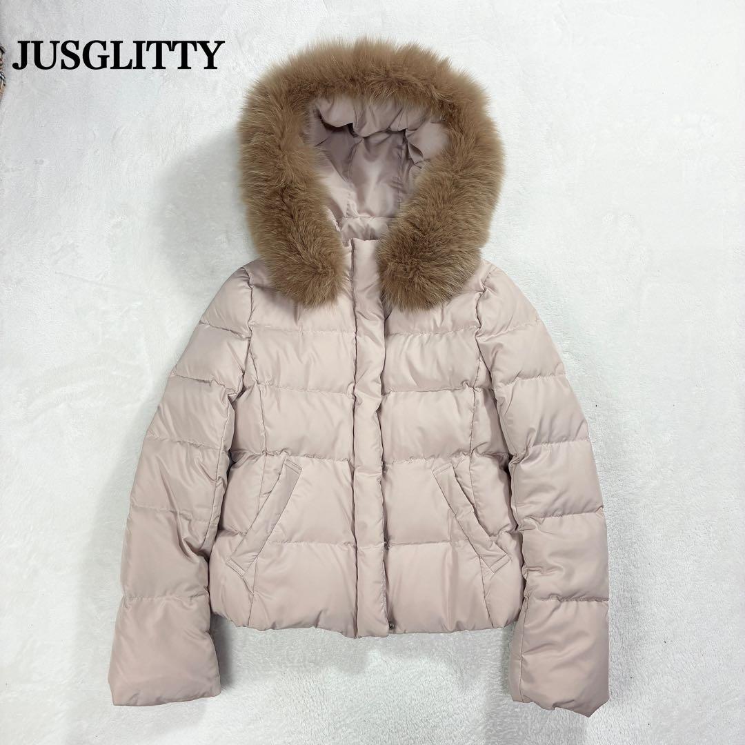 W*o様 美品✨JUSGLITTY ジャスグリッティー　ショート ダウン リアル