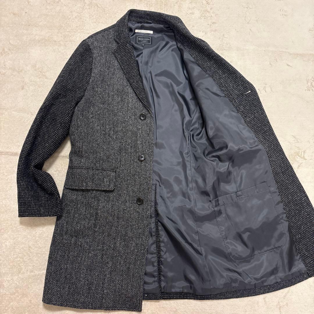 BEAMS LIGHTS×HARRIS TWEED チェスターコート　XLサイズ