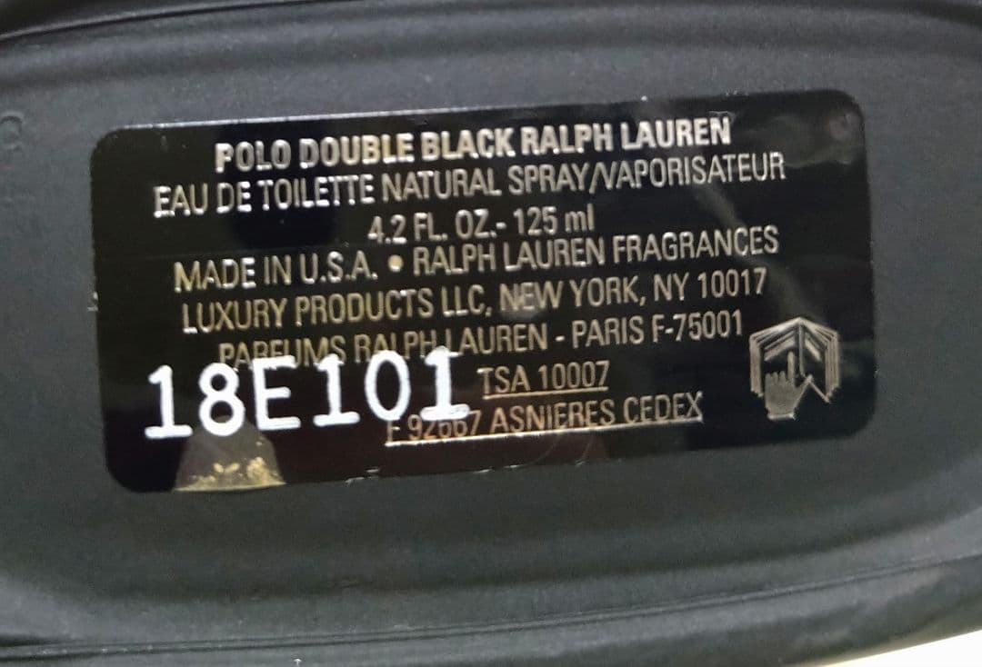 【大きい125ｍｌ】ラルフローレン　ポロ　ダブルブラック　オードトワレ