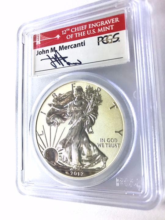 【PCGS最高鑑定】2012 イーグル銀貨
