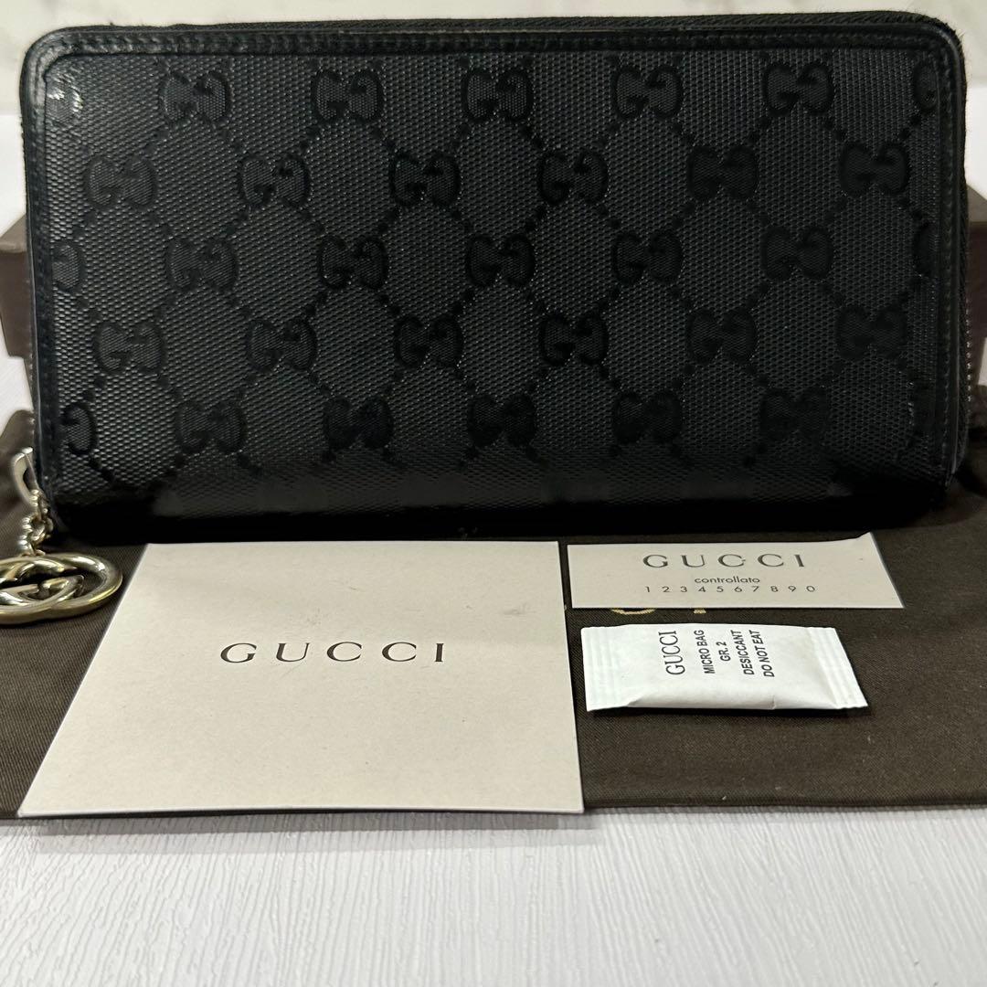 新品同様‼️ グッチ　GUCCI 財布　長財布　インプリメ　ラウンドファスナー