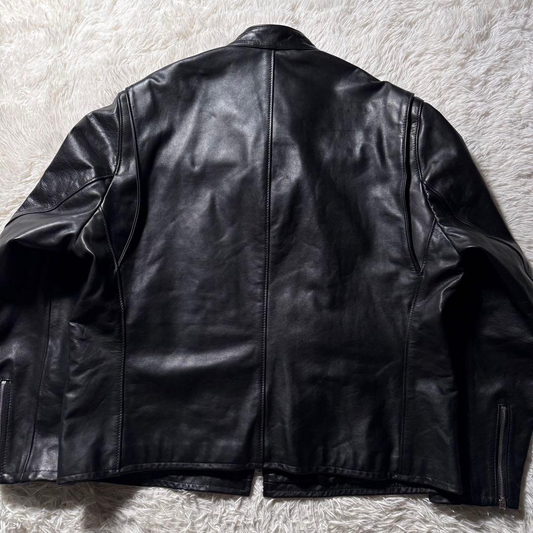 H*O様 極美品/3XL✨schott ライダースジャケット　554　羊革　黒