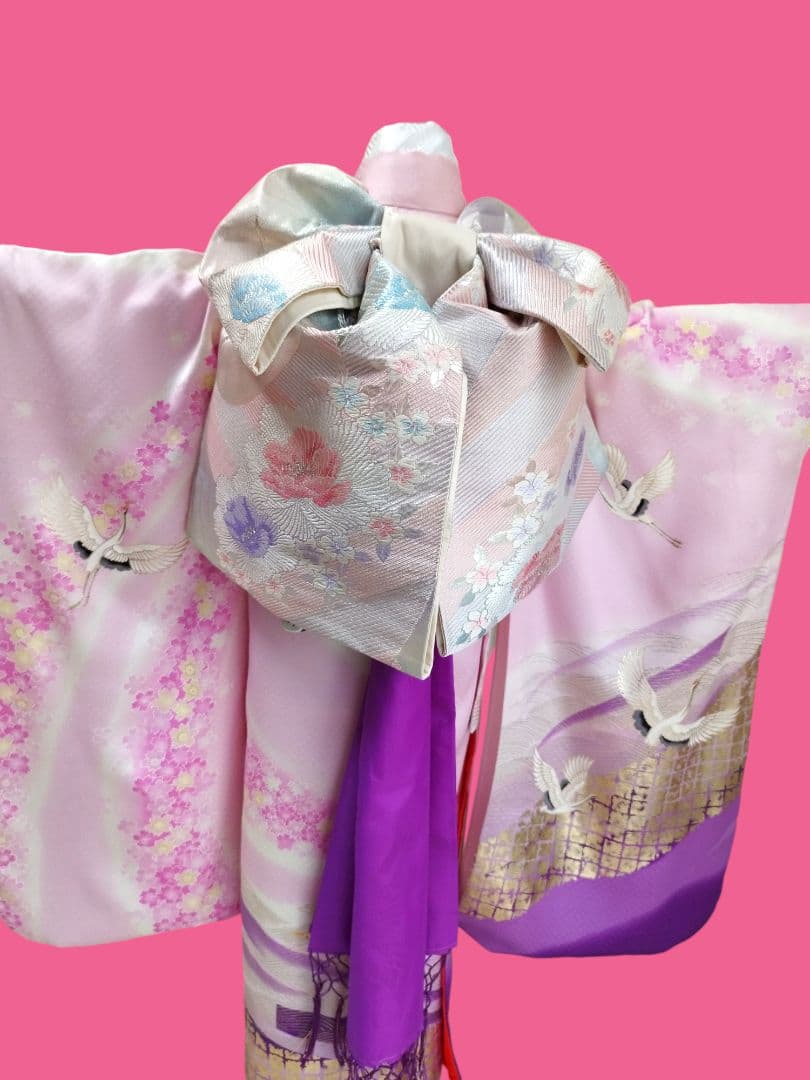 最終お値下げ☆薄い紫ピンクの着物単品
