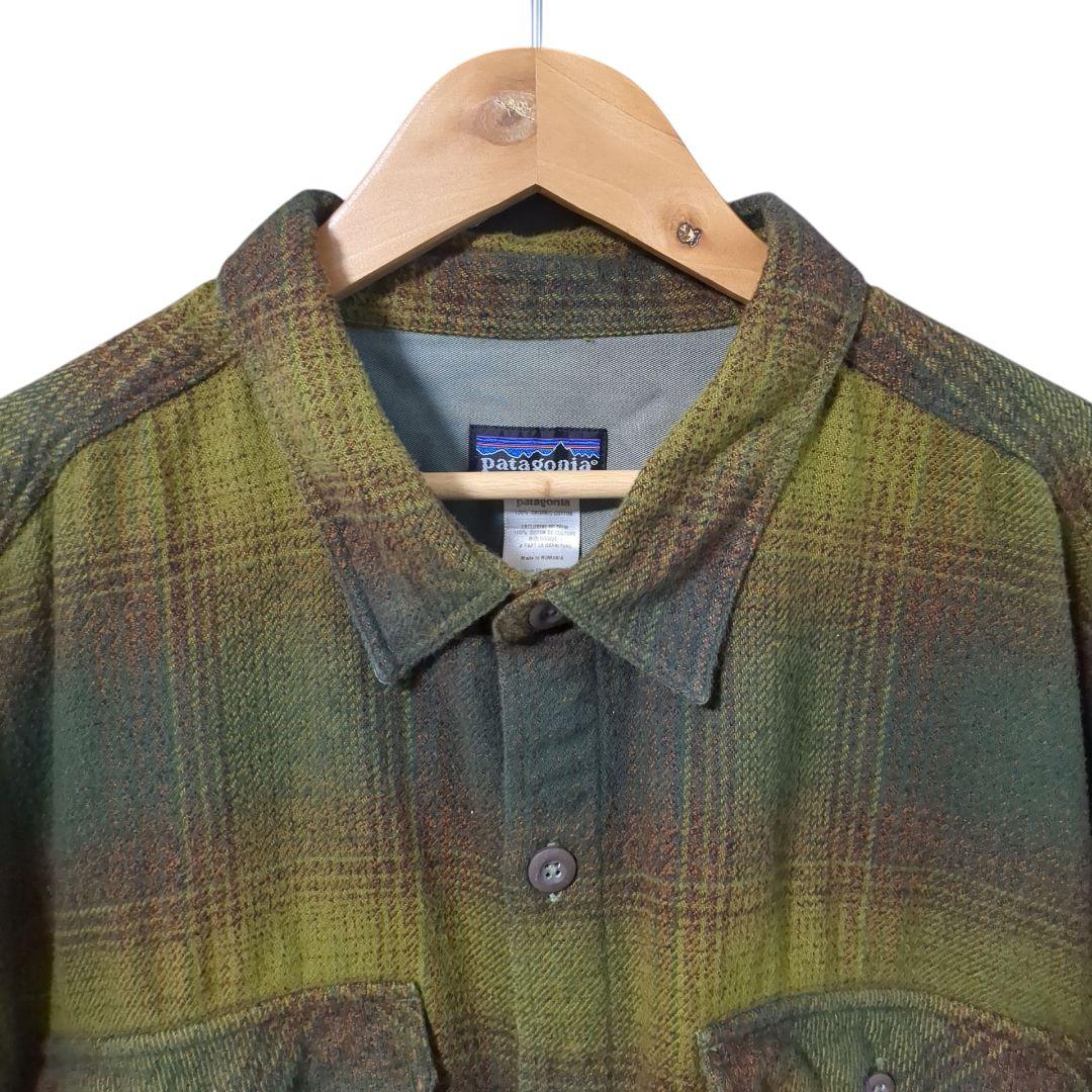 ルーマニア製 Patagonia オンブレ ヘビーフランネルシャツ XL