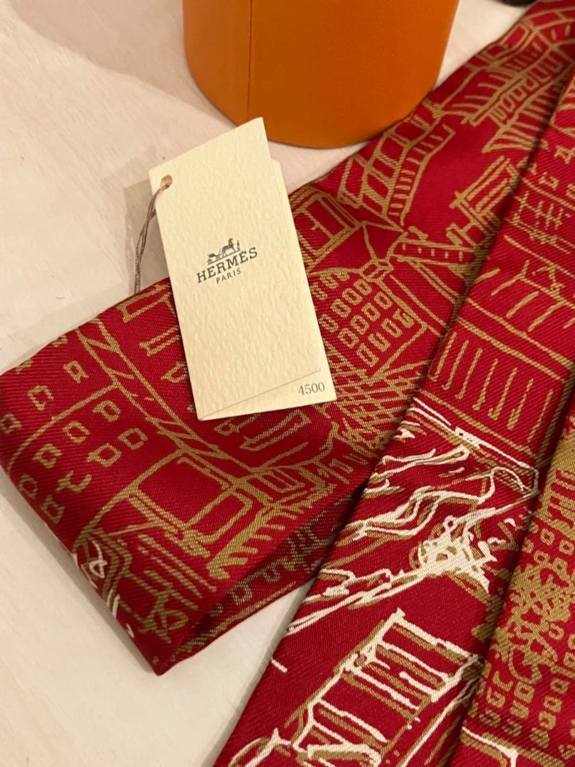 新品未使用　HERMES エルメス　2006年銀座店限定　ツイリー　スカーフ