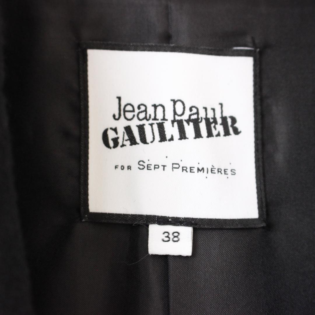 JeanPaulGAULTIER ピン刺繡 チェスターコート Mサイズ ブラック