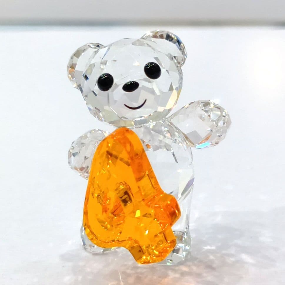 ⭐️SWAROVSKI⭐️クリスベア 4番 ナンバーフォー 数字 誕生日 ケース