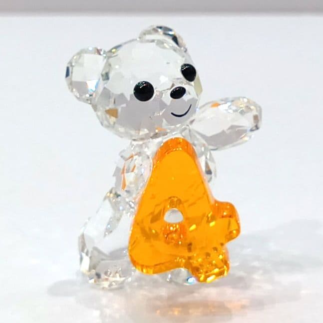 ⭐️SWAROVSKI⭐️クリスベア 4番 ナンバーフォー 数字 誕生日 ケース