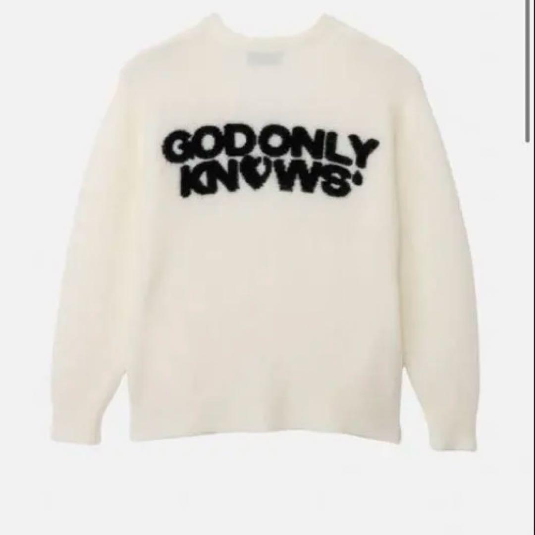 【GOD ONLY KNOWS】BACK LOGO MOHAIRCARDIGAN