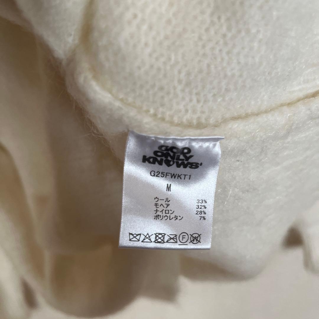 【GOD ONLY KNOWS】BACK LOGO MOHAIRCARDIGAN