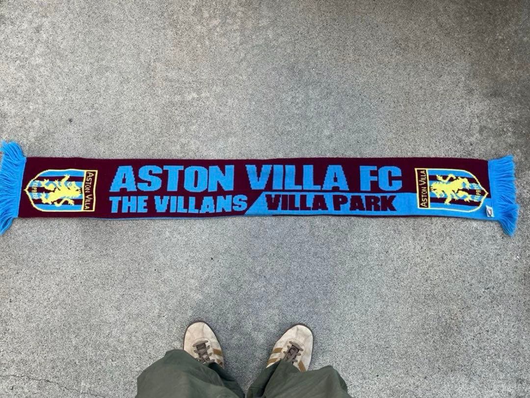 アストンヴィラFC プレミア サッカーマフラー スカーフ 古着 ビンテージ
