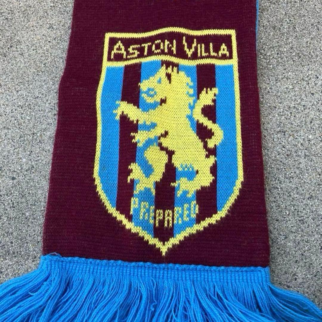 アストンヴィラFC プレミア サッカーマフラー スカーフ 古着 ビンテージ