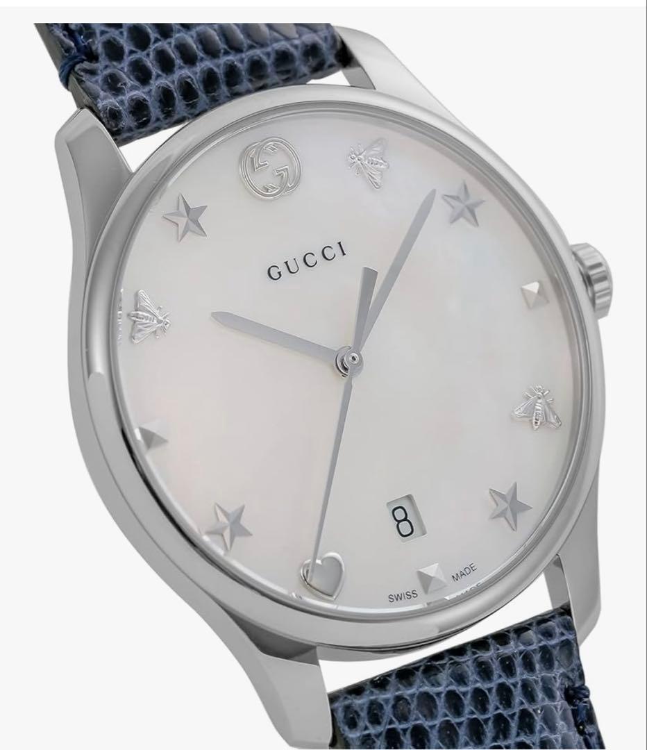 超美品 GUCCI 腕時計 /ネイビー レディース