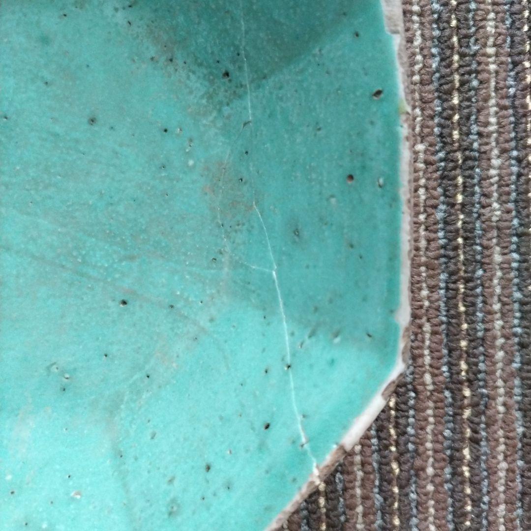 b中国古玩　粉彩　十錦手　色絵八角鉢　17.5cm