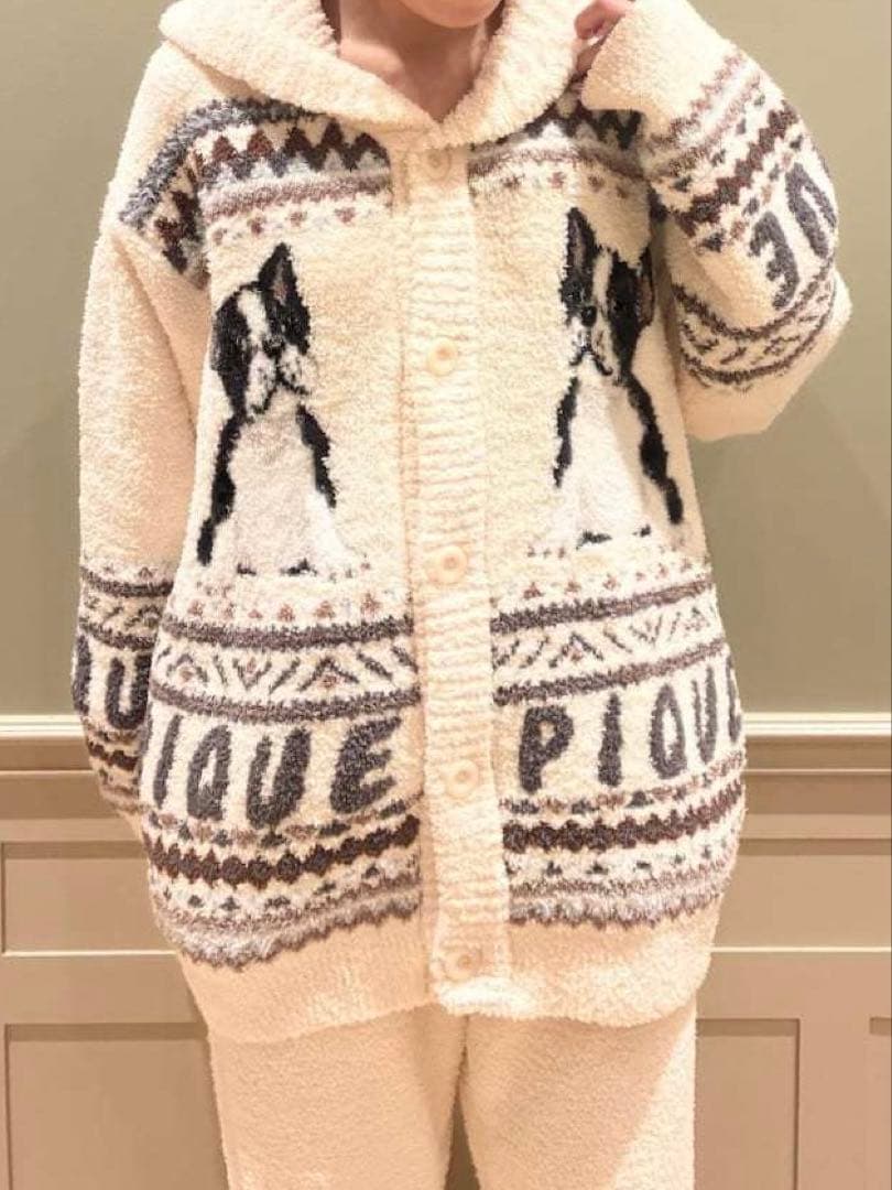 完売品　gelato pique パウダーノルディック DOGジャガードカウチン