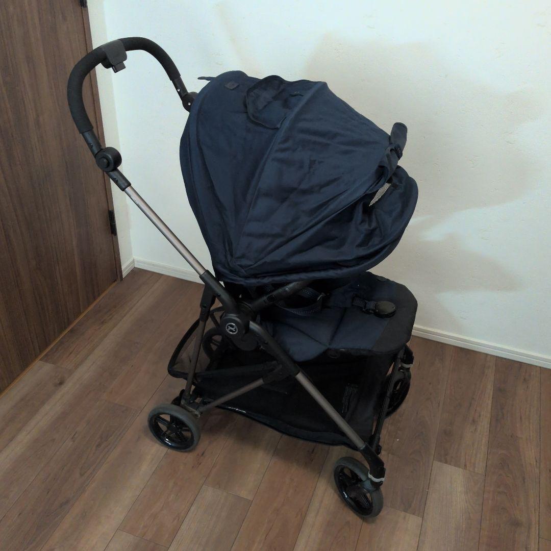 サイベックス　メリオ　折りたたみ式ベビーカー ネイビーブルー
