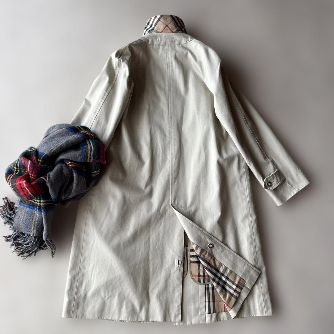 バーバリーBurberryライナー付きロングコート✨襟裏もノバチェック✨