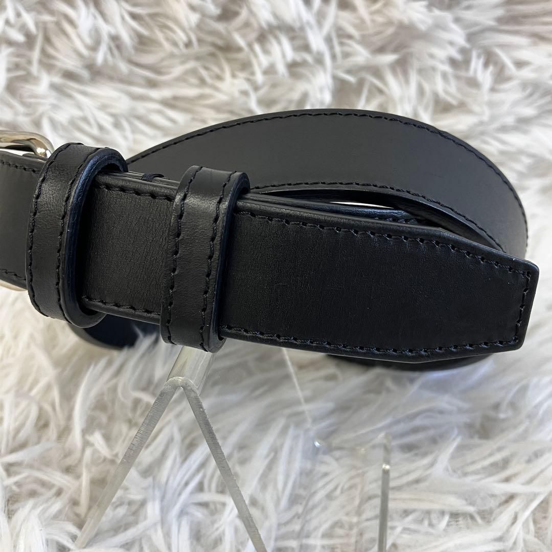 COMME des GARÇONS ブラック レザー ベルト S 小さいサイズ