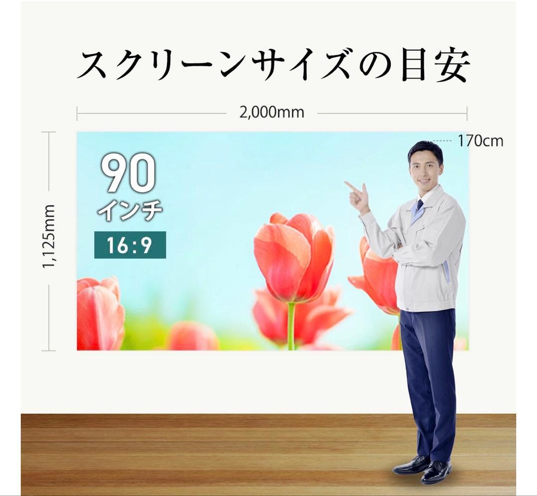 you_morison ✨シアターハウス 掛け軸スクリーン 90インチ