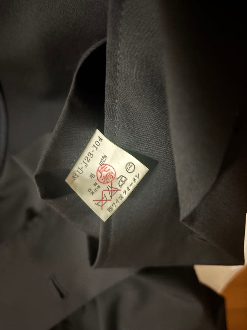 Y's for men ブラックボタンアップシャツ