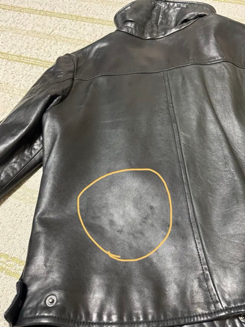 Gap ブラックレザージャケット　サイズM