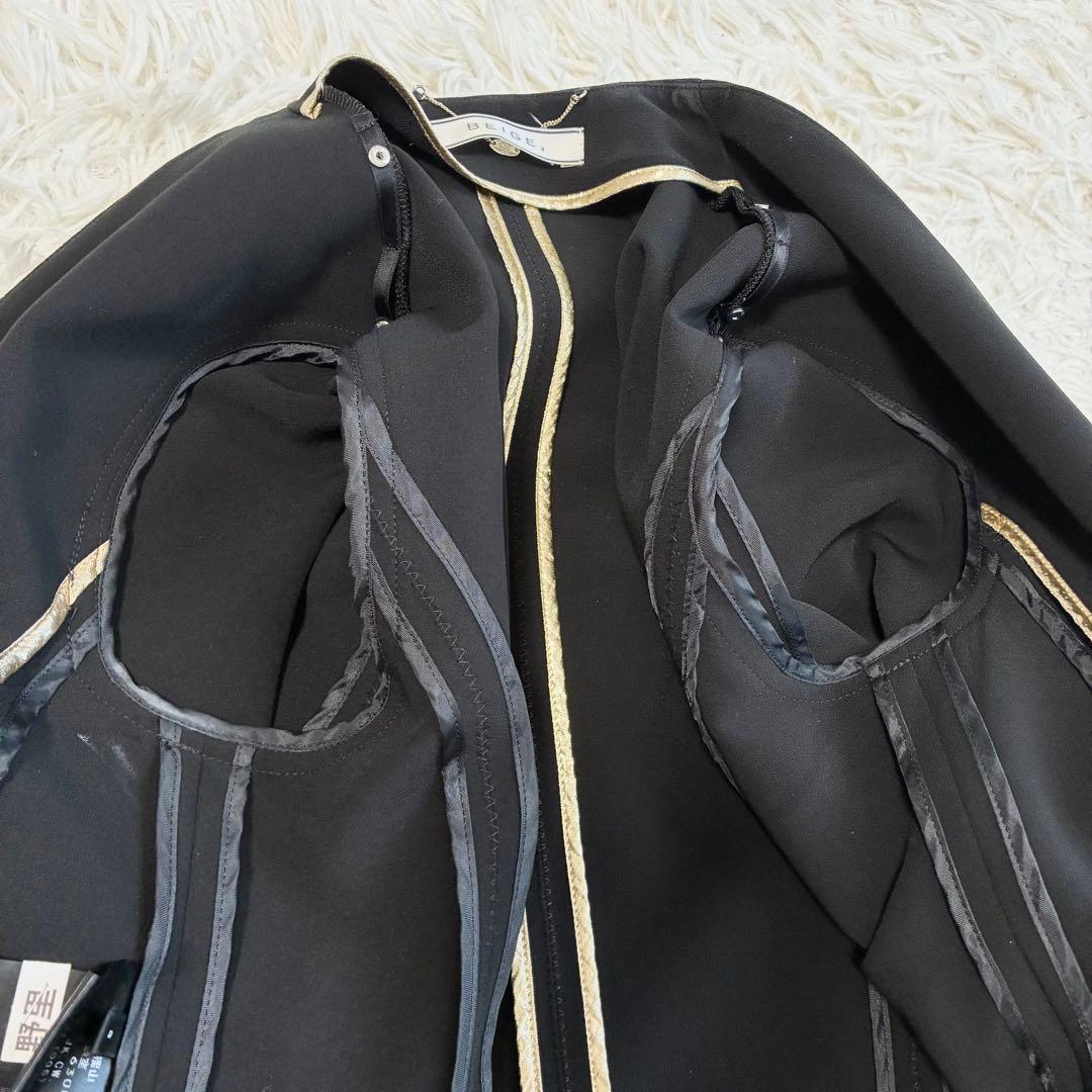 美品✨BEIGE, ベイジ パンツスーツ セットアップ ブラック S-M相当