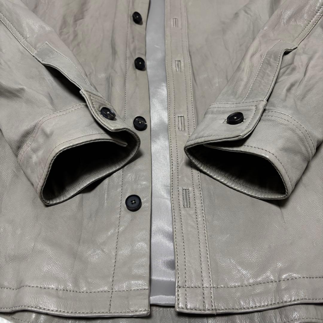 ◆美品◆良品◆ JOSEPH HOMME レザージャケット やぎ革 ＬＬ相当