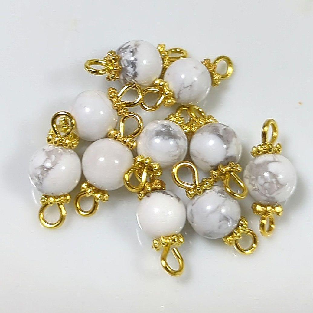 ハンドメイドコネクター　10個  ハウライト