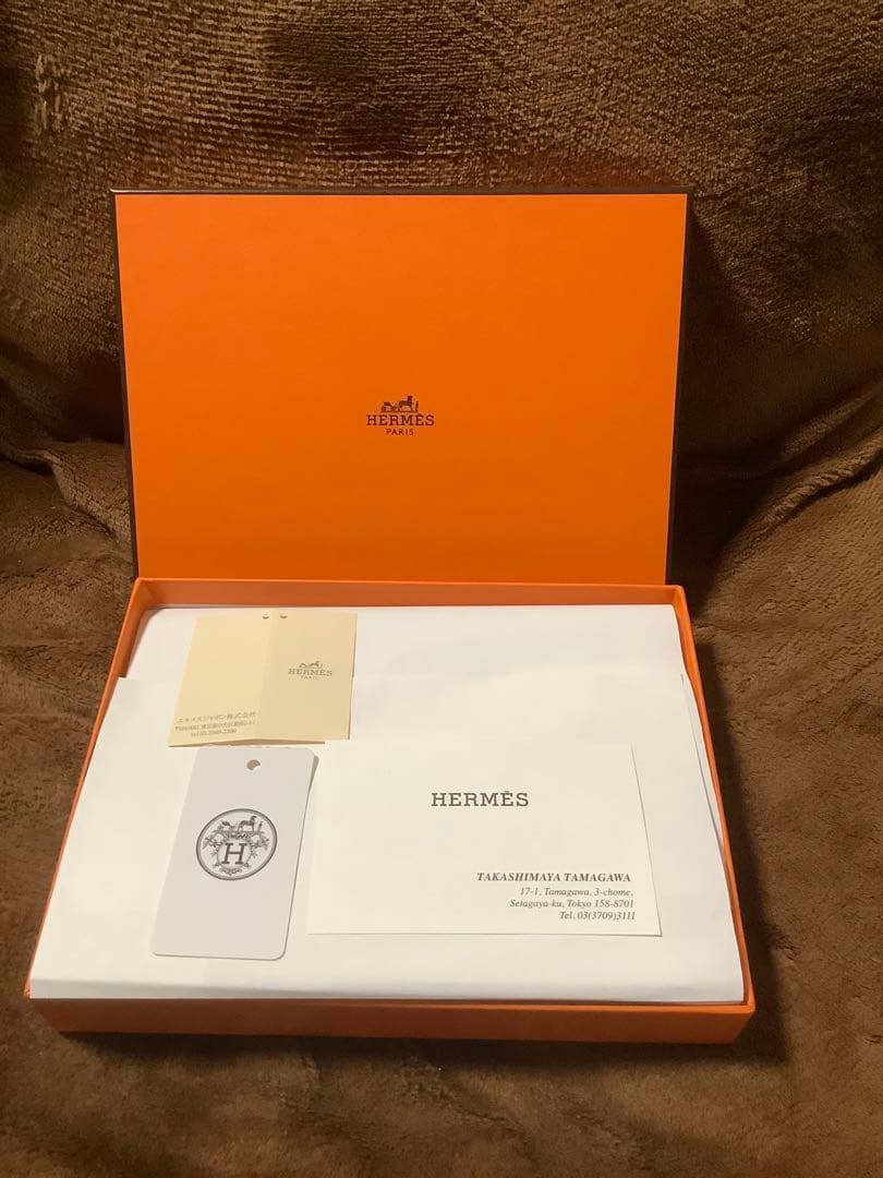 ベージュ エルメス　ボリードポーチ　ミニミニ　HERMES