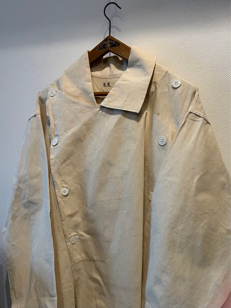 40s50s デッドストック　フランス軍　リネンコート　ヴィンテージ