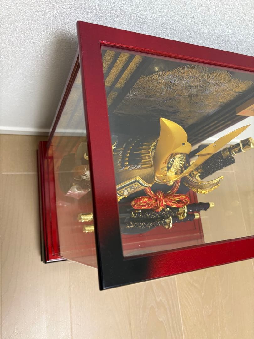 【一度のみ使用】五月人形 ケース付き こどもの日 兜 七五三