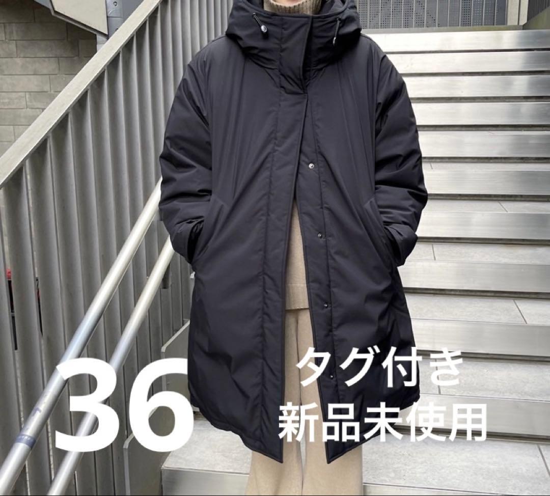 新品タグ付き SPICK AND SPAN 撥水フーデッドダウンロングコート36