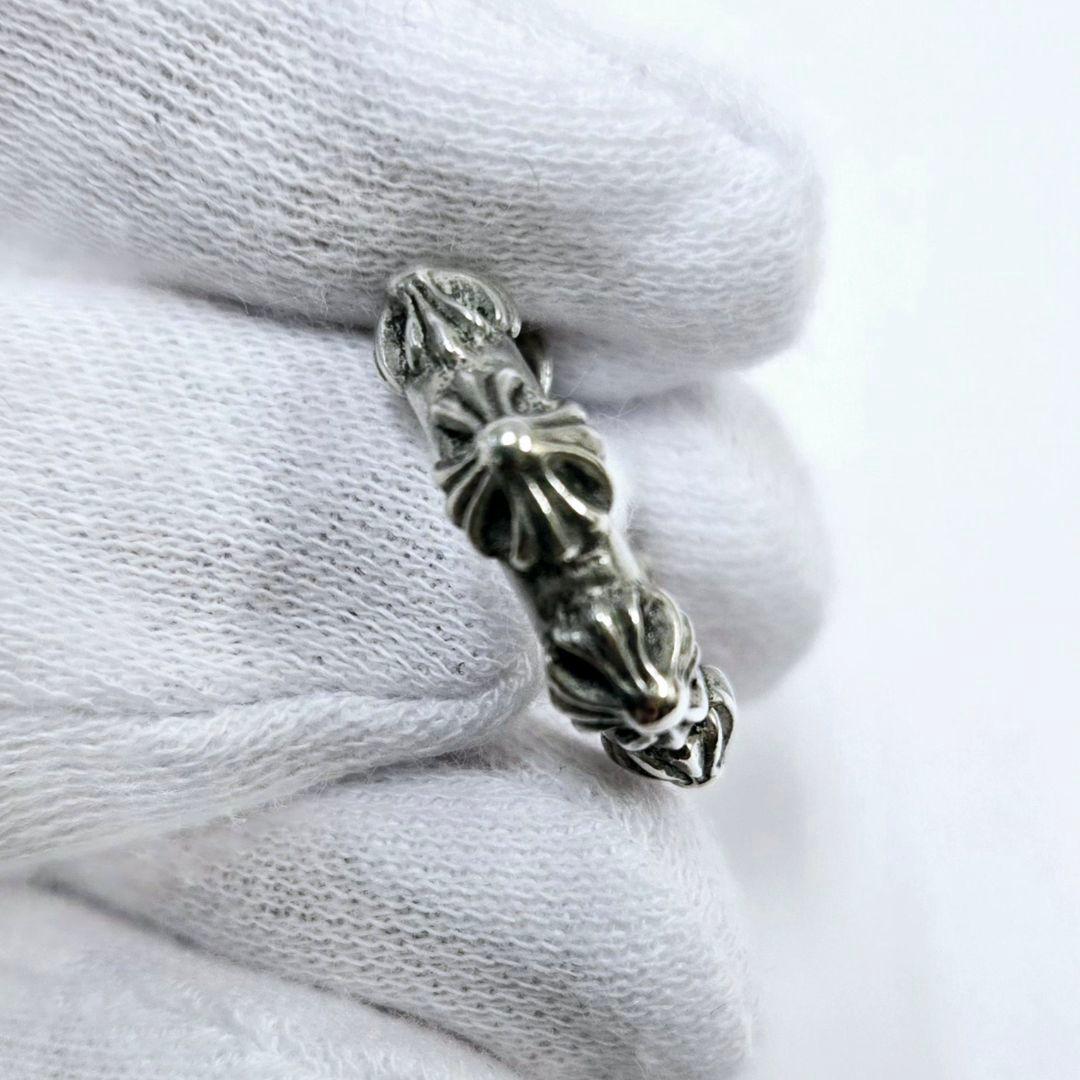 クロムハーツ　CHROME HEARTS　クロスバンド　フープ　ピアス