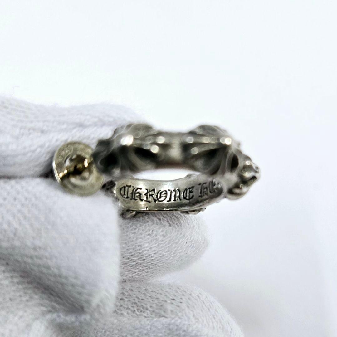 クロムハーツ　CHROME HEARTS　クロスバンド　フープ　ピアス