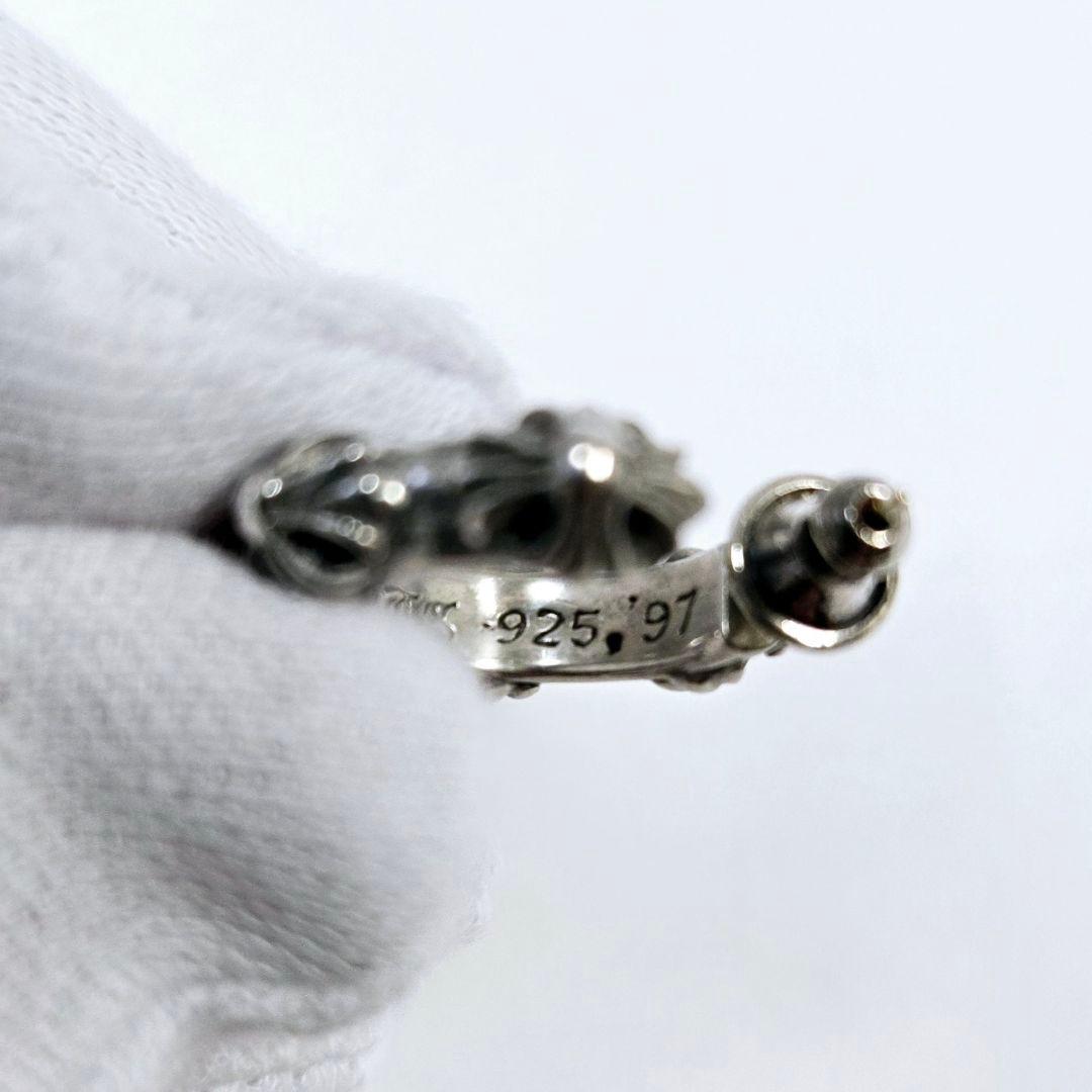 クロムハーツ　CHROME HEARTS　クロスバンド　フープ　ピアス