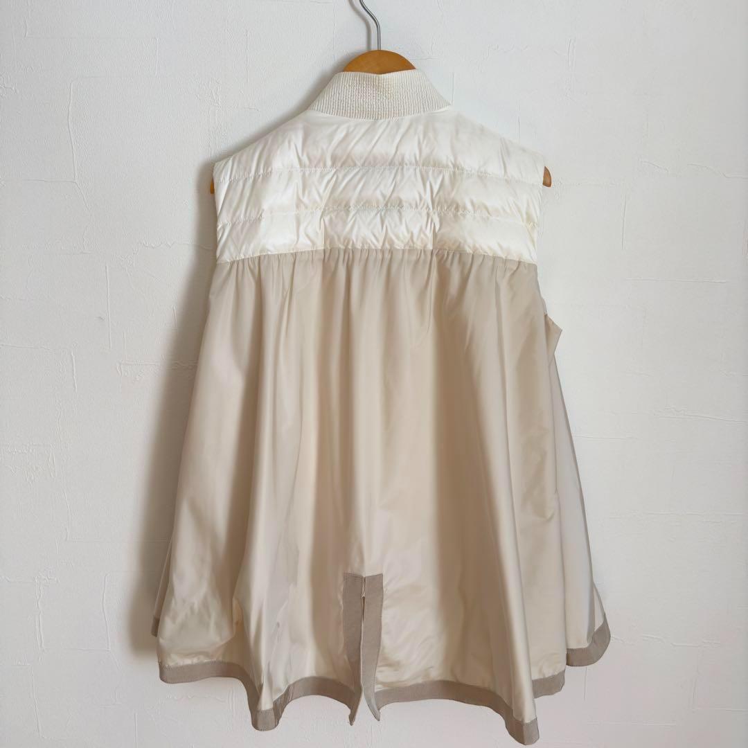 MONCLER ARLETTE GILET ジレ　ベスト　フレア　ホワイト