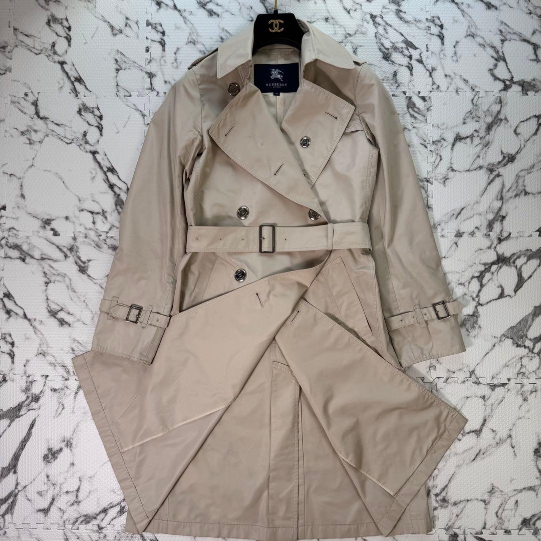 バーバリーロンドン　トレンチコート　ベルト付き　エポーレット　ライトベージュ