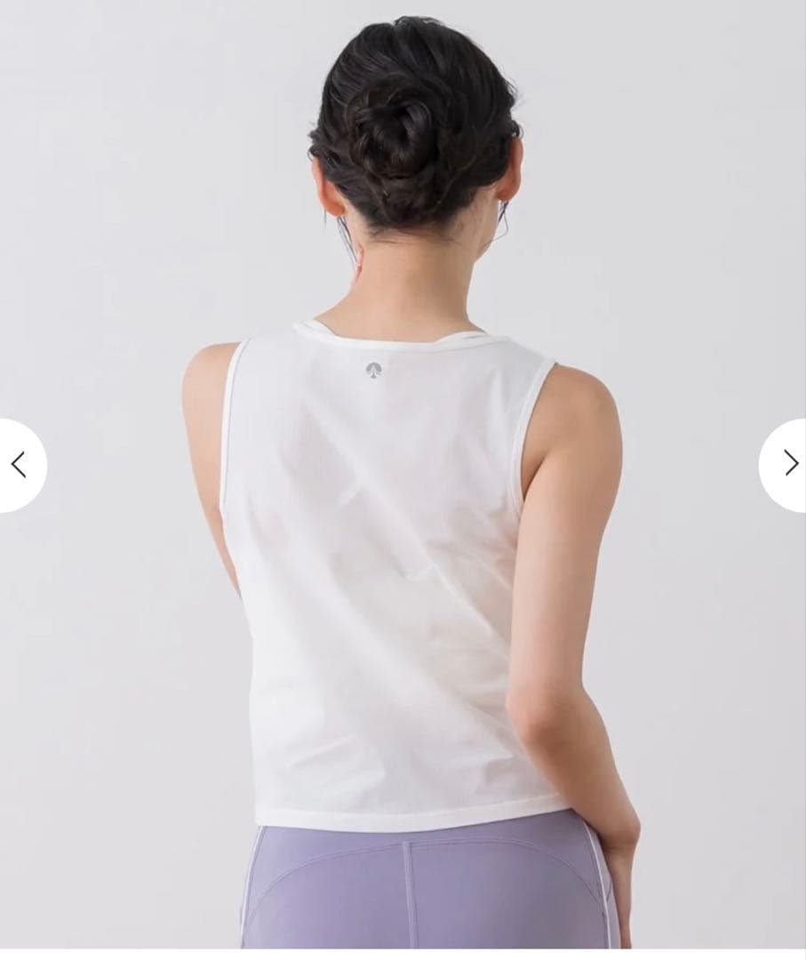 SUKALA ブラトップ付きペーパーライクタンクトップ