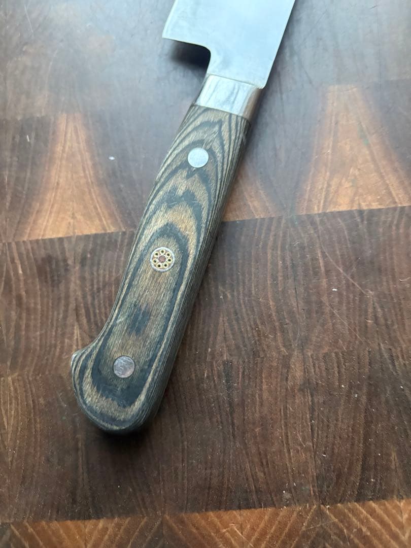 無垢　切付　牛刀　240mm 8寸包丁　全鋼　ステンレス　研ぎ済み　洋包丁