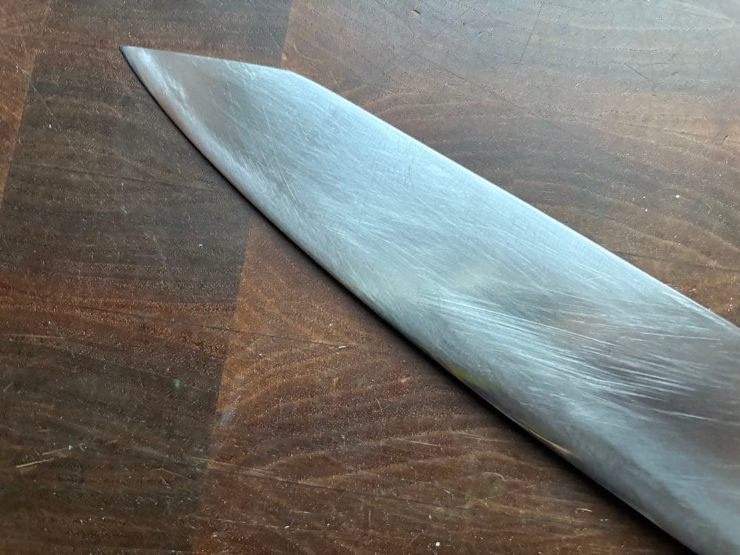 無垢　切付　牛刀　240mm 8寸包丁　全鋼　ステンレス　研ぎ済み　洋包丁