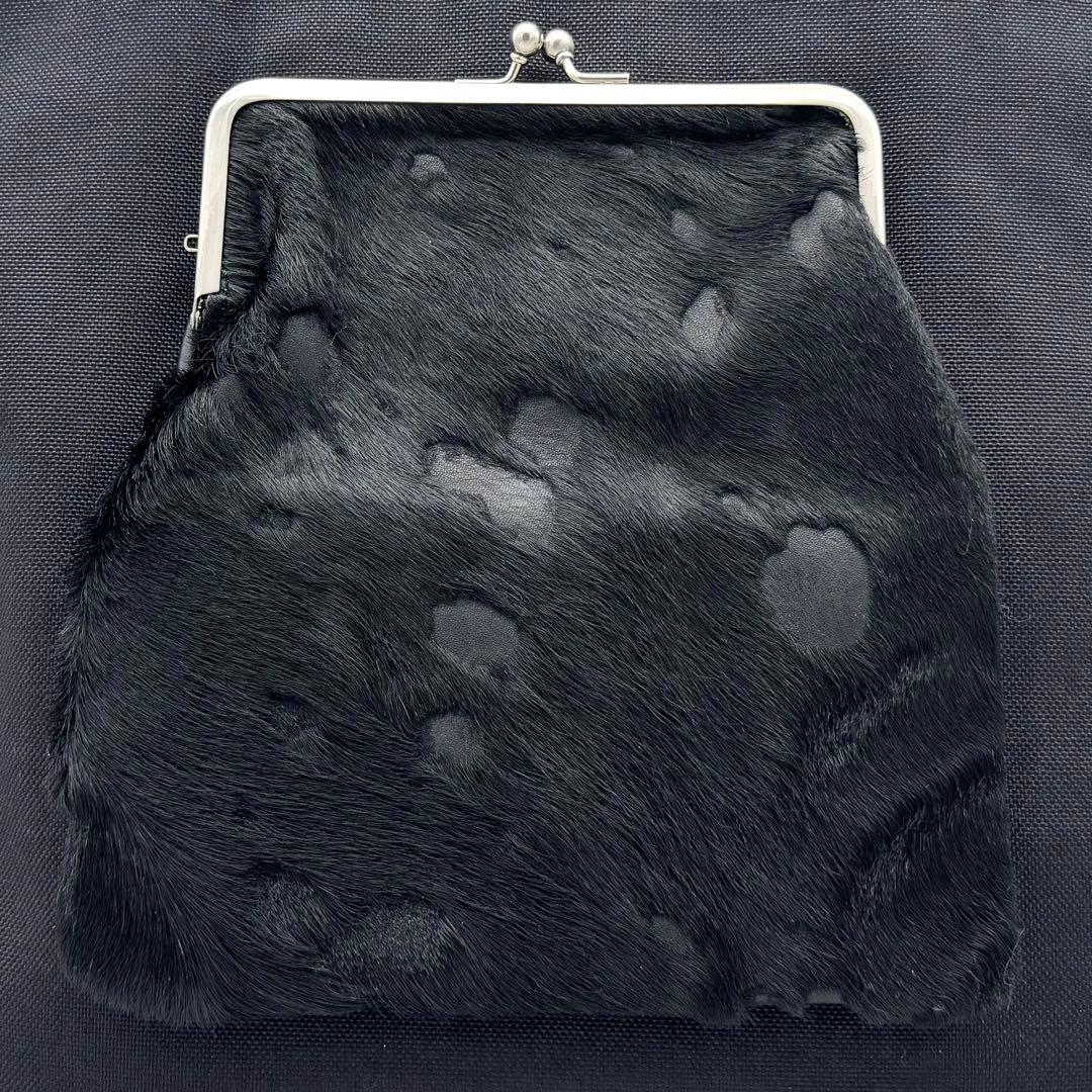 DEUX MILLE ドウミル トートバッグ がま口 水玉 フェイクファー A4