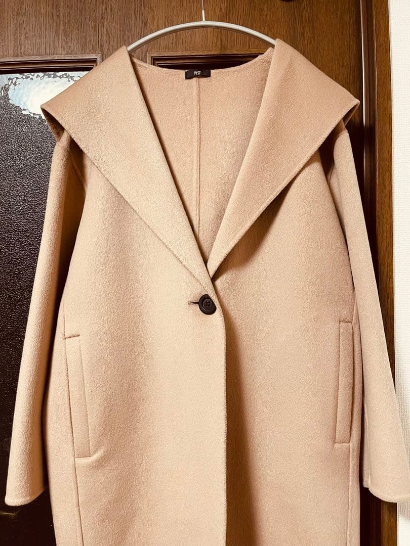 ⭐️今季試着のみ⭐️プラステ⭐️ウールブレンドリバーフーディーロングコート⭐️XS