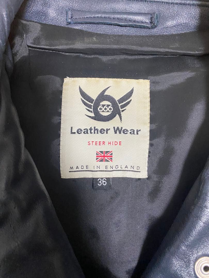 イギリス製 666 ステアハイド ダブルライダースジャケット