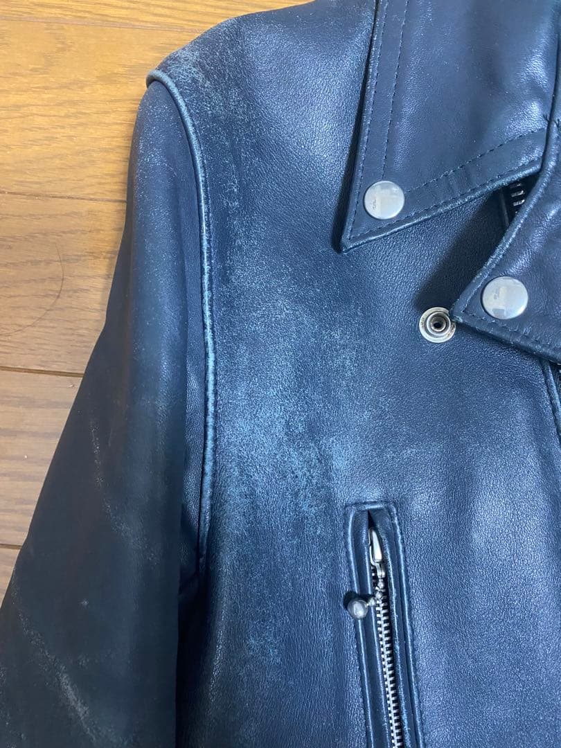 イギリス製 666 ステアハイド ダブルライダースジャケット