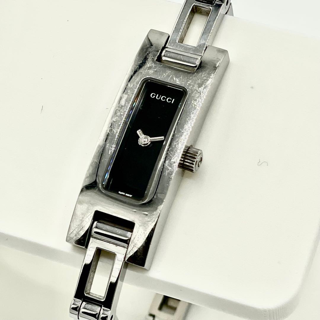 【稼働/新品電池】グッチ 3900L シルバー ブレスウォッチ 防水 腕時計